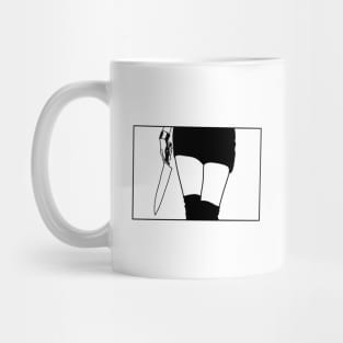 woman with a knife Mug